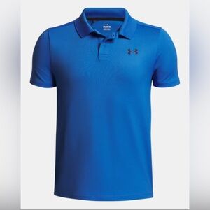 Under Armour Boy Vibrant Blue Polo size YXL